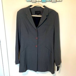 Express Women’s Junior’s Hourglass Gray Blazer (Stretch) / NWT / Size 11-12